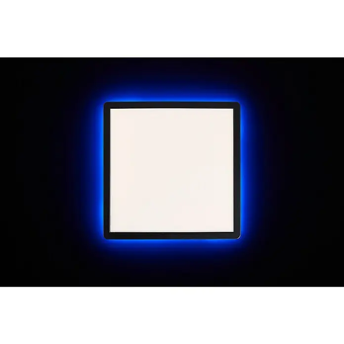 Brilliant LED-Deckenleuchte Tanida - 20 W, L x B x H: 29,5 x 29,5 x 2,6 cm, Schwarz, Kaltweiß - Stimmungsaufnahme