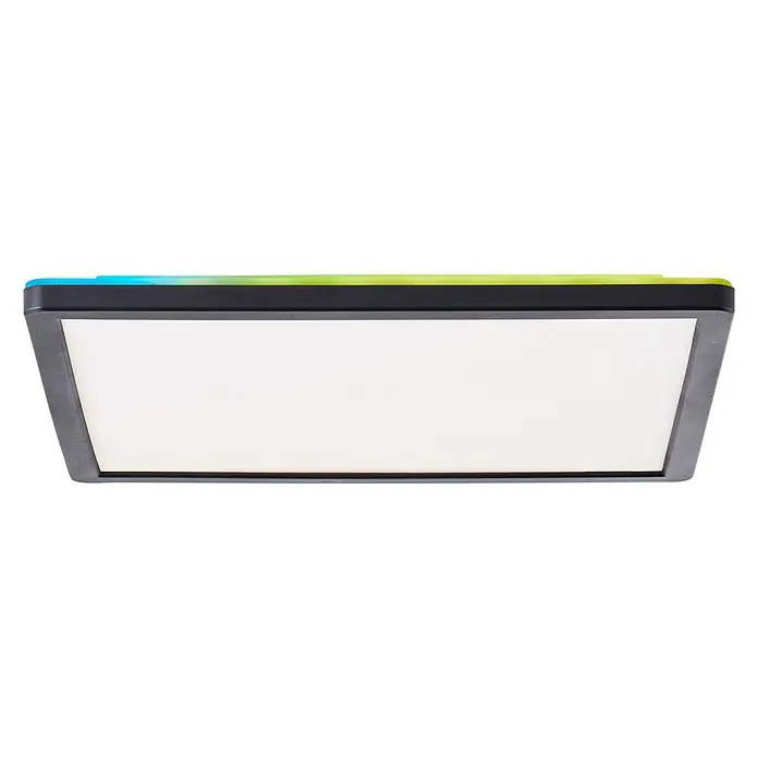 Brilliant LED-Deckenleuchte Tanida - 20 W, L x B x H: 29,5 x 29,5 x 2,6 cm, Schwarz, Kaltweiß - Ansicht von unten