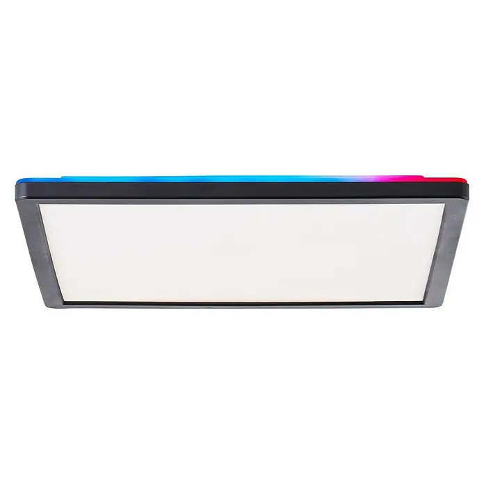 Brilliant LED-Deckenleuchte Tanida - 20 W, L x B x H: 29,5 x 29,5 x 2,6 cm, Schwarz, Kaltweiß - Ansicht von unten