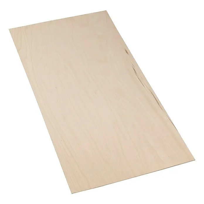 Sperrholzplatte Fixmaß - Buche, 1.200 x 600 x 10 mm - Ansicht von oben