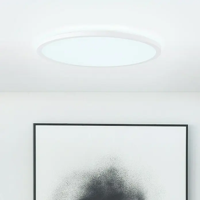 Brilliant LED-Deckenleuchte rund Tanida - 24 W, Ø x H: 42 x 2,5 cm, Weiß, Kaltweiß - Stimmungsaufnahme