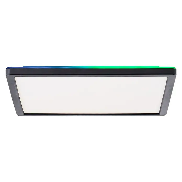 Brilliant LED-Deckenleuchte Tanida - 20 W, L x B x H: 29,5 x 29,5 x 2,6 cm, Schwarz, Kaltweiß - Ansicht von unten