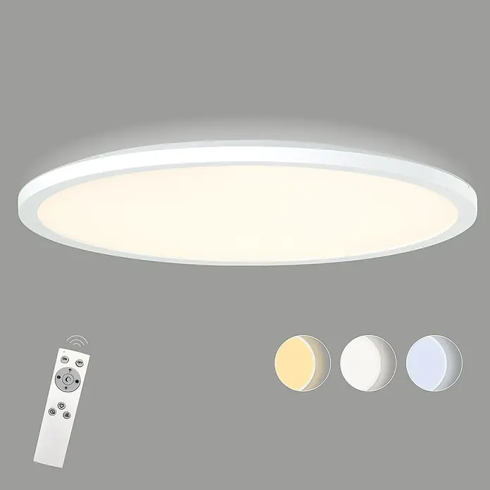 Brilliant LED-Deckenleuchte rund Tanida - 24 W, Ø x H: 42 x 2,5 cm, Weiß, Kaltweiß - Informationsansicht