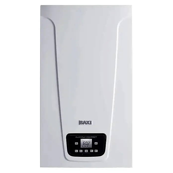 Baxi Caldera Platinum Compact Eco 30 - Display multifunción, Capacidad: 7 l, 29 kW - Vista frontal