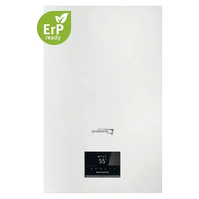 Protherm Caldera Puma Condens 18/24 - Display multifunción, Capacidad: 8 l, 24 kW - Vista frontal