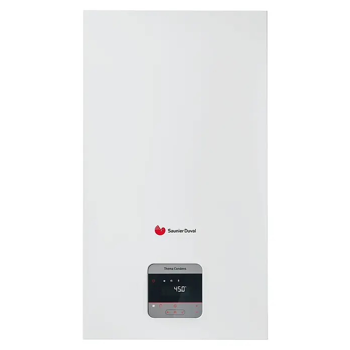 Saunier Duval Caldera Thema MiConnect con termostato MiSet Radio 31 - Display multifunción, 31 kW - Vista frontal