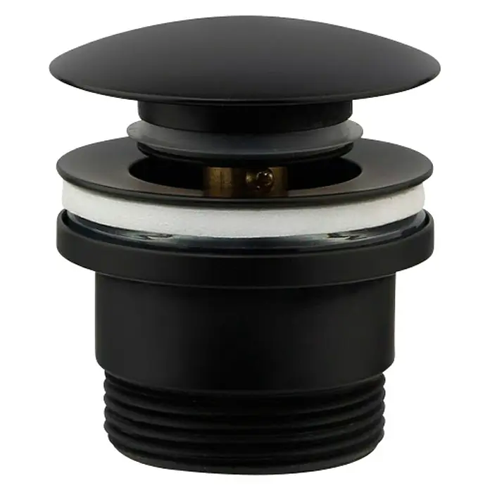 GME Válvula click clack - 1¼'', Negro - Vista frontal