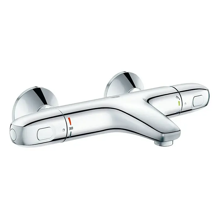 Grohe Grohtherm 1000 New Wannenthermostat - Chrom, Glänzend - Diagonale Ansicht