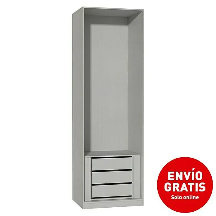 Finsa Módulo de armario con cajones - L x An x Al: 50 x 52,8 x 71,8 cm, Gris - Imagen de campaña