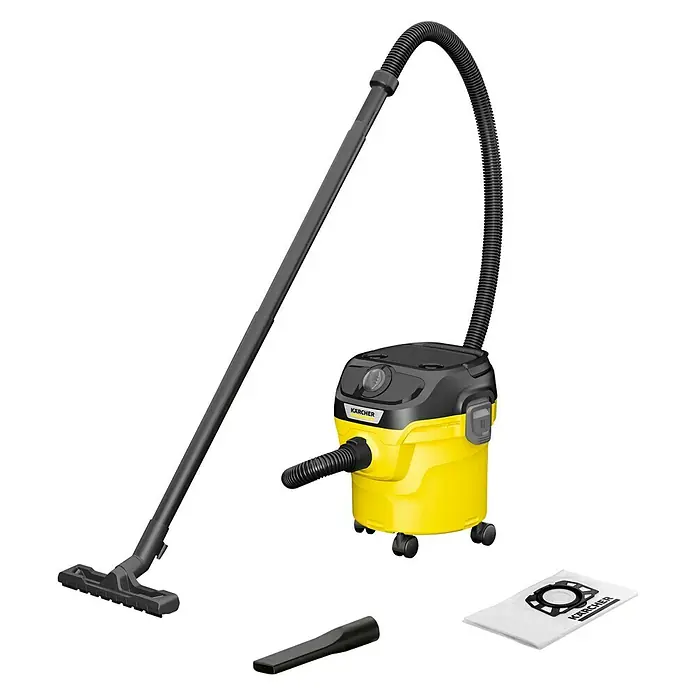 Kärcher Aspirador en seco y húmedo KWD1 - 1.000 W, 12 l - Vista angular