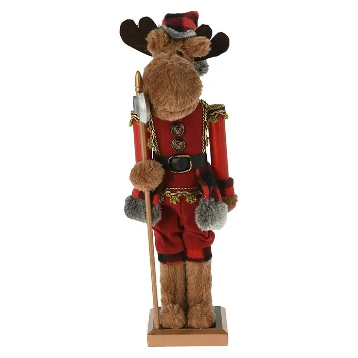 Decoratief figuur - Hout, 38 cm, Rendier - Vooraanzicht