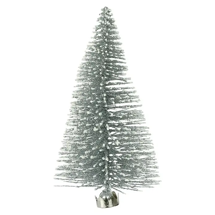 Decoratief element - 10 cm, Zilver, Kunststof, 3 stk. - Vooraanzicht
