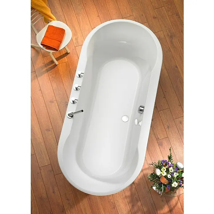 Ottofond Badewanne Sonora - 200 x 90 cm, Sanitäracryl, Weiß - Ansicht von oben
