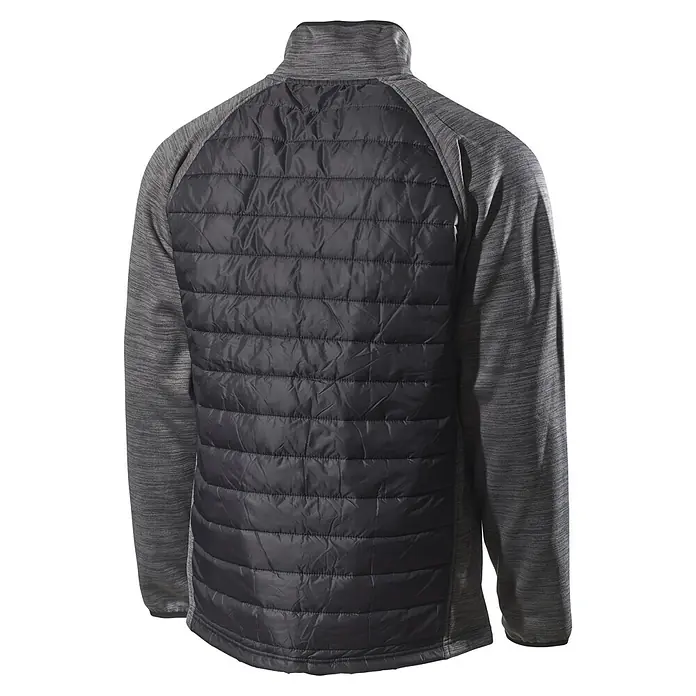 L.Brador Hybridjacke 6090P - Konfektionsgröße: XL, Schwarz/Grau - Rückansicht