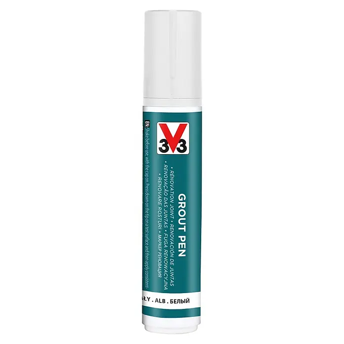 V33 Lápiz para juntas renovación - Blanco, 1, Mate - Vista frontal