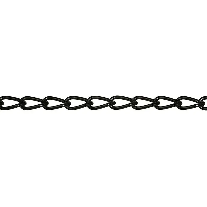 Stabilit Panzerkette Meterware - 2 mm, Stahl, Schwarz beschichtet - Vorderansicht