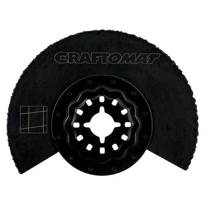 Craftomat Segmentni list za pilu - Promjer: 85 mm, Prikladno za: Fuge pločica, Sustav STARLOCK - Pogled sprijeda