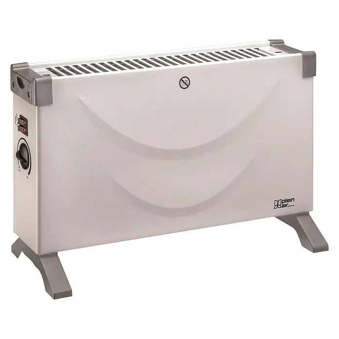 Konvektor Turbo - 750 W - 2.000 W, 52 x 34,5 x 20 cm, Weiß - Diagonale Ansicht