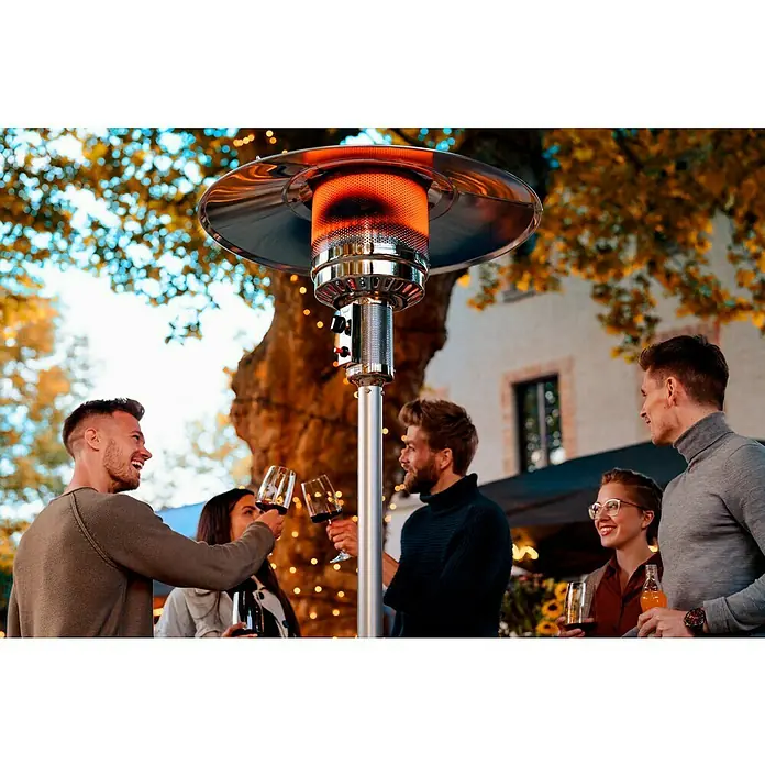Kingstone Terrassenstrahler - Wärmeleistung: 13 kW, Höhe: 222 cm, Stahl - Stimmungsaufnahme