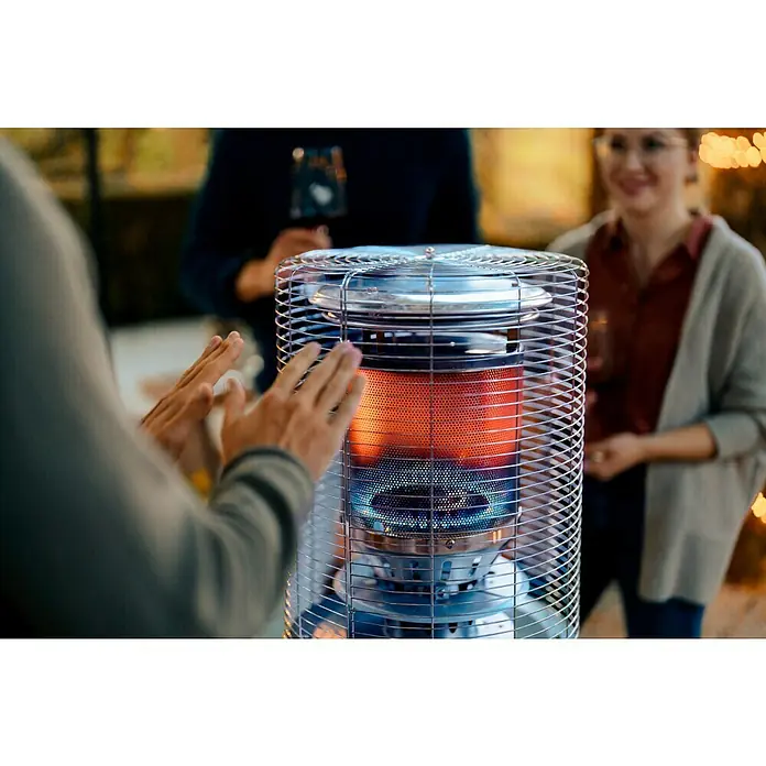 Kingstone Estufa de exterior Catania - Potencia calorífica: 11 kW, Altura: 137 cm - Foto ambiente
