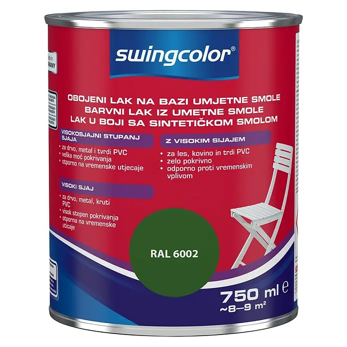 swingcolor Lak u boji - Boja: Zelene boje - Pogled sprijeda