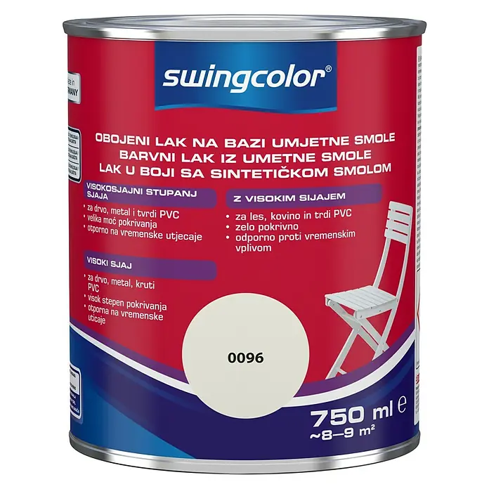 swingcolor Lak u boji - Boja: Prljavo bijela, 750 ml - Pogled sprijeda