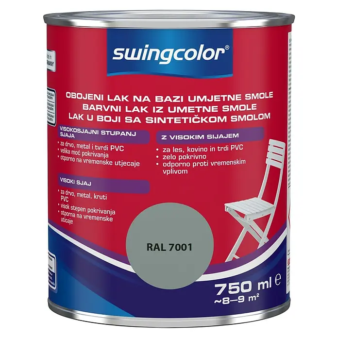 swingcolor Lak u boji - Boja: Sive boje, 750 ml - Pogled sprijeda
