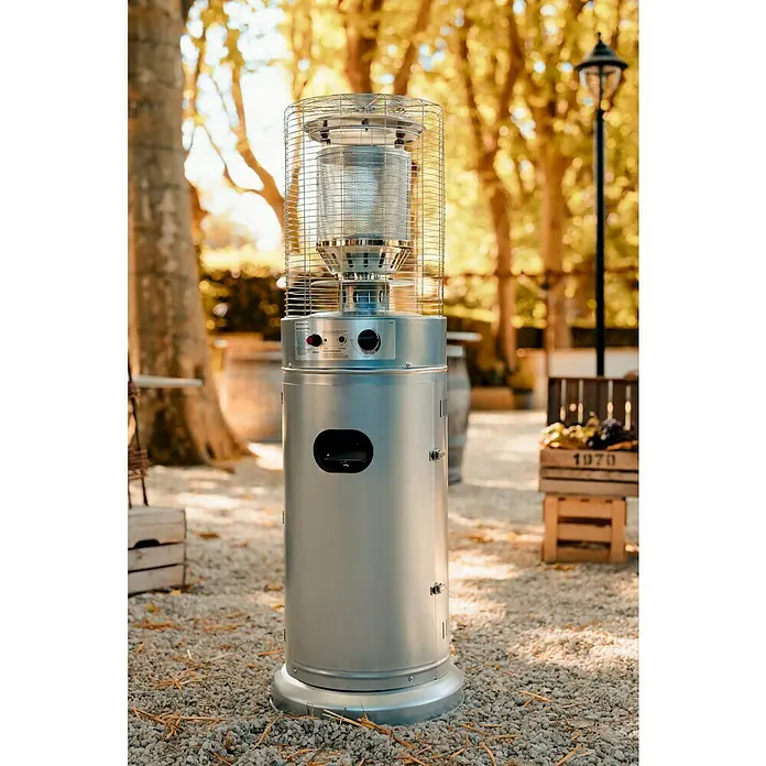 Kingstone Estufa de exterior Catania - Potencia calorífica: 11 kW, Altura: 137 cm - Foto ambiente