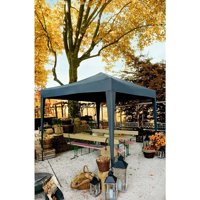 Outfit Steckpavillon Easy Up - L x B: 300 x 300 cm, Grau - Stimmungsaufnahme