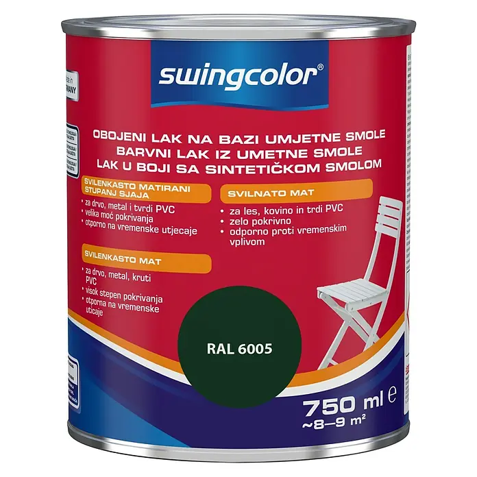 swingcolor Lak u boji - Boja: Zelene boje, 750 ml - Pogled sprijeda