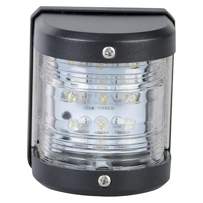 Talamex LED-Topplaterne - 55,5 x 64,4 x 75 mm, 12 V, 0,54 W, Schwarz, Lichtfarbe: Neutralweiß - Vorderansicht