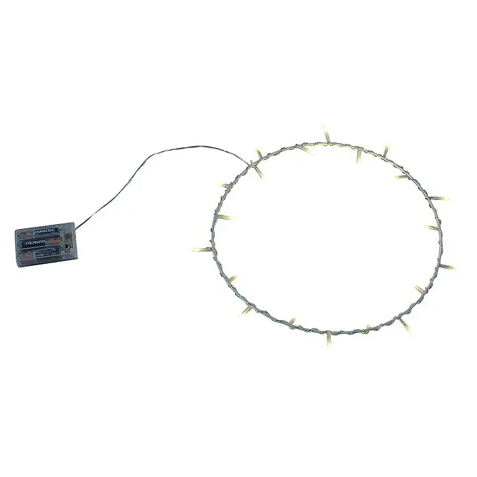 Tween Light LED gyűrű - Belső, 20 láng, Átmérő: 30 cm, Meleg fehér - Elülső nézet