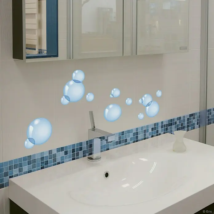Vinilo para azulejos - Soplar, 4 piezas - Foto ambiente