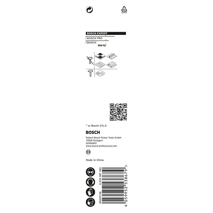 Bosch Professional Expert Bohrer Hex-9 - Durchmesser: 6 mm, Arbeitslänge: 60 mm - Verpackung