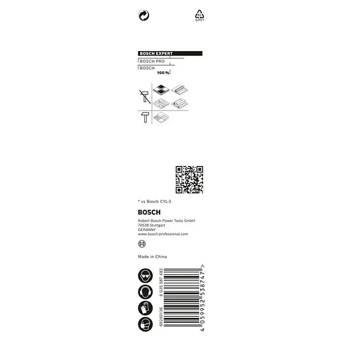 Bosch Professional Expert Bohrer Hex-9 - Durchmesser: 8 mm, Arbeitslänge: 50 mm - Verpackung