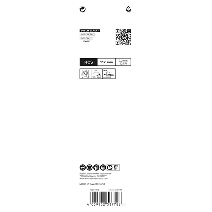 Bosch Expert Stichsägeblätter Wood 2-Side Clean T308 BO - 3 Stk., T-Schaft - Verpackung