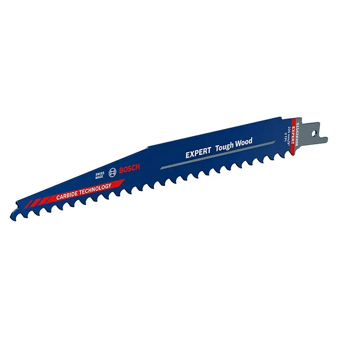 Bosch Expert Säbelsägeblatt Tough Wood S 1242 KHM - 1 Stk., Länge: 225 mm - Diagonale Ansicht