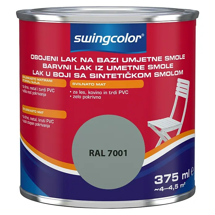 swingcolor Lak u boji - Boja: Srebrnosive boje, 375 ml - Pogled sprijeda