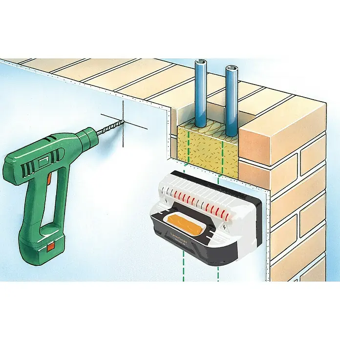 Laserliner Ortungsgerät StarSensor 150 - Erfassungstiefe: Max. 40 mm Holz/Metall - Anwendungsbeispiel
