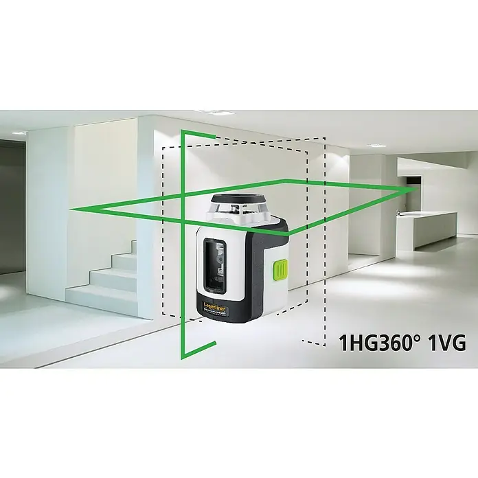 Laserliner Kreuzlinienlaser SmartLine G360 - Funktionen: 360°-Laserlinie, Laserdiode: 515 Nm - Informationsansicht