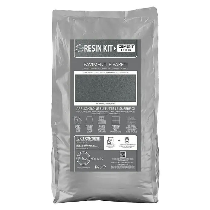 Fleur Kit Microcemento - 8 kg, Metro Poet - Vista frontal