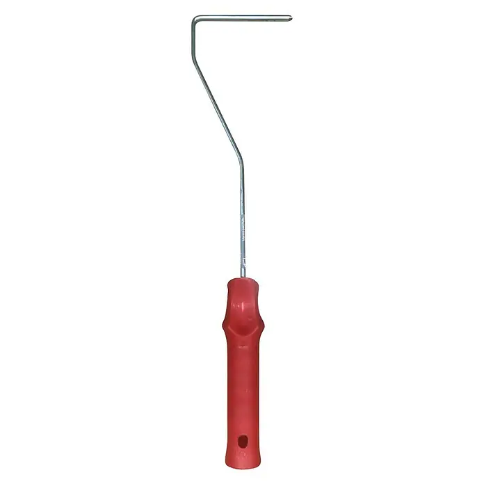 Fleur Mango para rodillo - 10 cm, Rojo - Vista frontal