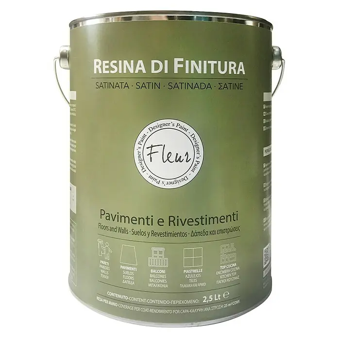 Fleur Sellador de resina Di Finitura Satinada - Transparente, 2,5 l, Satinado - Vista frontal
