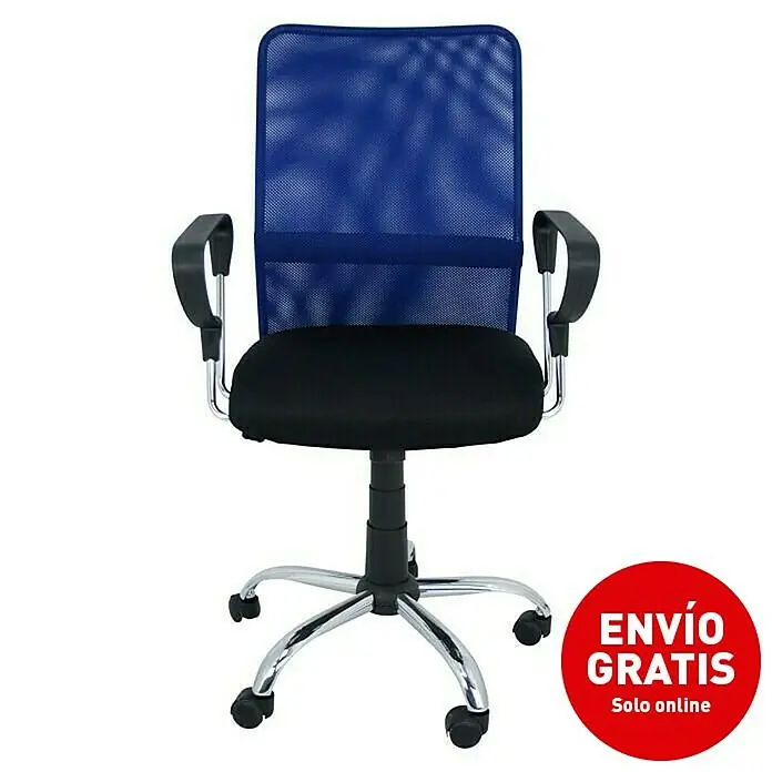 Silla de oficina Helena - Azul, Reposabrazos - Imagen de campaña