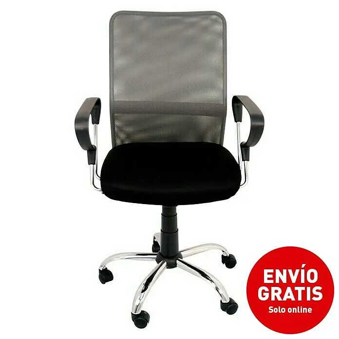 Silla de oficina Helena - Gris, Reposabrazos - Imagen de campaña