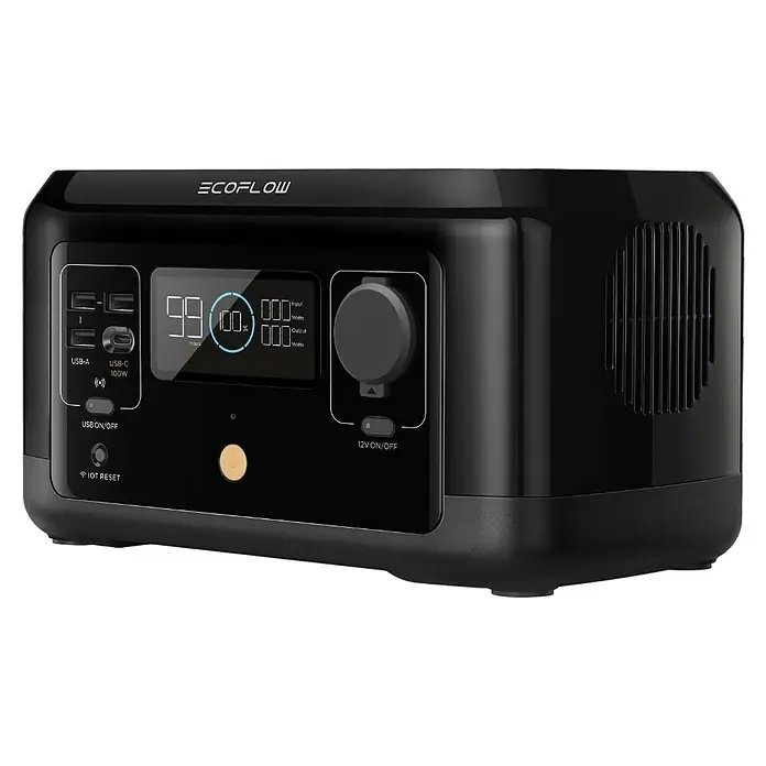 EcoFlow Prijenosna energetska stanica River Mini - 210 Wh - Dijagonalni pogled