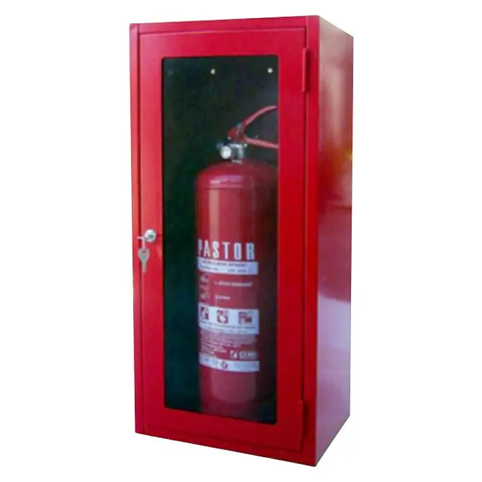 Pastor Ormarić za vatrogasni aparat - D x Š x V: 260 x 330 x 745 mm, Vatrogasne aparate 6 i 9 kg - Dijagonalni pogled