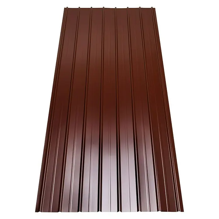 Dachblech Schwallblech MetDach - 120 cm x 90,5 cm x 0,4 mm, Terrakotta - Diagonale Ansicht