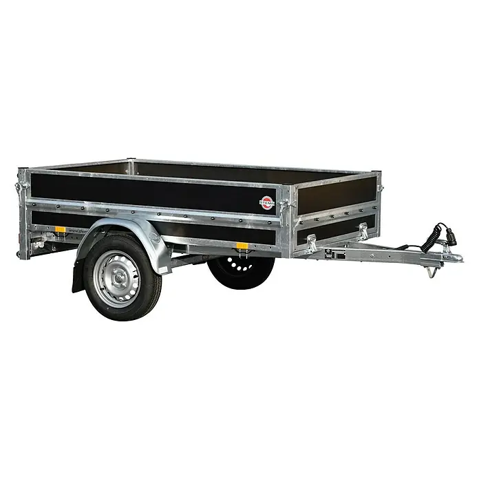 Stema Anhänger WOODOXX 750 - Nutzlast: 584 kg, Einachser, Kasteninnenmaß: 201 x 115 x 40 cm, Ungebremst - Diagonale Ansicht
