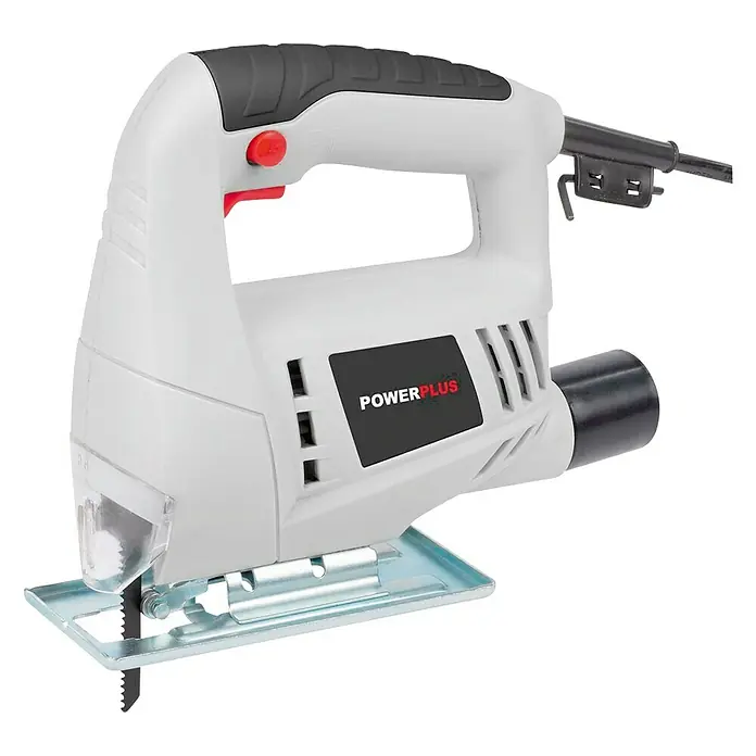 PowerPlus Decoupeerzaag POWC20100 - 350 W - Diagonaal zicht
